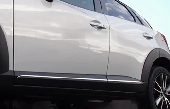 Tilbehør ABS Krom Støbning Dør Kroppen Strimler Trim Dækker 4stk/Set For Mazda CX-3 2016 2017
