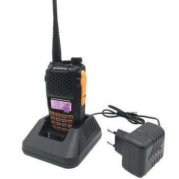 7W BAOFENG UV-6R Walkie Talkie Radio Transceiver 10KM Lang Række Dual Band Bærbare CB Radio Scanner Trådløse Samtaleanlæg
