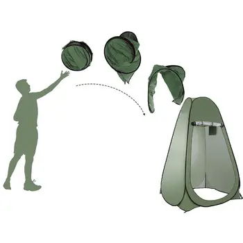 Bærbare Brusebad Telt Pop Op Pod Privatliv Omklædningsrum Nem At Oprette Lejr Toilet Omklædningsrum For Offentlig Strand Camping