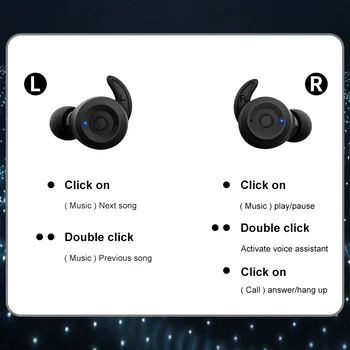 KUULAA Bluetooth Hovedtelefon 5.0 TWS Trådløse Headphons Øretelefoner Sport Earbuds 3D Stereo Gaming Headset Med Mic Opladning Box