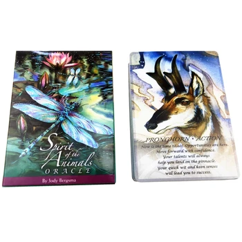 Spiritus Af Dyr Oracle Fuld Engelsk 52-Kort Dæk Tarots Divination Skæbne Familie Party Board Game