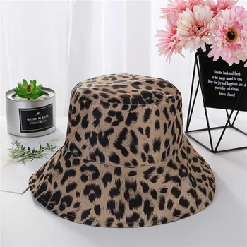 Sommer Hat Kvinder Herre Hat Leopard Panama Bucket Hat Snake Print Design Parasol Fisker Fisker Bob Hat Chapeu Femmes Hip Hop&