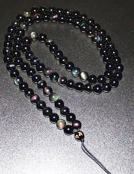 Smykker Naturlige Rainbow Øje Obsidian Halskæde Mænd og Kvinder Mantra Perler, Kæde Reb Kan Være Diy-Vedhæng