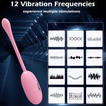 Elektrisk Stød Vibrator med 12 hastigheder Silikone Vibrator APP Bluetooth Trådløs Fjernbetjening Vibrerende Æg G-spot Massage Sex Legetøj til Kvinder