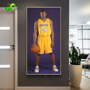 Basketball Super Stjerne Kobe Bryant Abstrakte Plakat Og Print Hjem Cuadros Væggen Billedet Lærred Maleri Til Stuen Dekoration