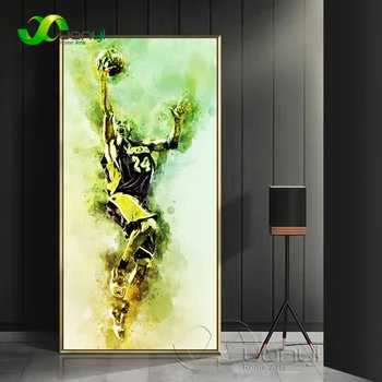 Basketball Super Stjerne Kobe Bryant Abstrakte Plakat Og Print Hjem Cuadros Væggen Billedet Lærred Maleri Til Stuen Dekoration