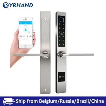 Vandtæt Europæisk Stil Bluetooth fingeraftryk adgang til den elektroniske Smart door lock For Aluminium Glas Døren