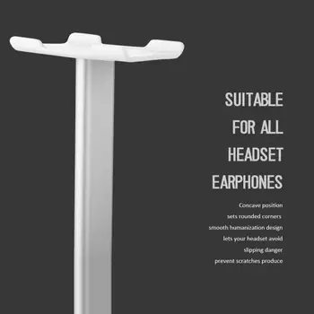 Hovedtelefon Stå Headset-Holder Med Aluminium Støtte Bar Fleksibel Hovedstøtte ABS Solid Base For Alle Hovedtelefon Type