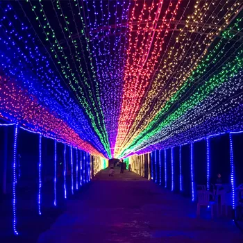 YIYANG Indendørs LED lampFiesta De Navidad 300LED 30M 220V/110V Dekoration Flerfarvet farverige String Lys bryllup New Year Party