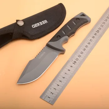 HOT FAST kniv 440 blade ABS håndtag udendørs camping multi-purpose jagt lomme kniv EDC hånd værktøj+nylon SÆT