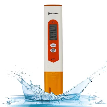 Ketotek Protable Digitalt LCD-PH-Meter TDS EF Meter PH Tester Termometer Aquarium Pool, Vand, Vin, Urin Automatisk Kalibrering