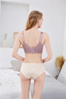 Ny stil i stor størrelse tynd sektion bra kvindelige uden stål ring samlet justerbar undertøj kvindelige blonde sexede undertøj