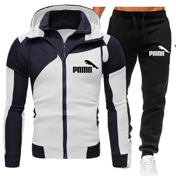2020 nye Mærke Tøj Mænds Efterår og vinter Hot Salg Mænd Sætter Hoodie+bukser To Stykker Sæt Casual Træningsdragt Mandlige Sportstøj