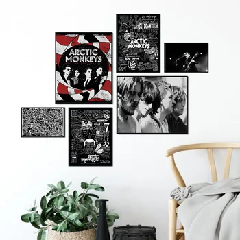 Arctic Monkeys, Band MusicPosters Og Udskriver Kanvas At Male Billeder På Væggen Abstrakte Dekorative Hjem Indretning