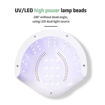 High Power 80W Søm Tørretumbler UV-Led-Lampe Til Alle Gel Polish 42 PC ' er LED-polymeriseringslampe For Negle LED-Lampe Nail Art Manicure Værktøjer