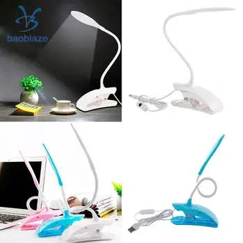 Fleksible USB-Clip-on bordlampe LED Klemme Læsning/Studie/Bed/Laptop/Skrivebord Lys