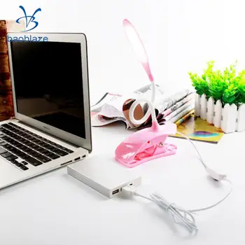 Fleksible USB-Clip-on bordlampe LED Klemme Læsning/Studie/Bed/Laptop/Skrivebord Lys