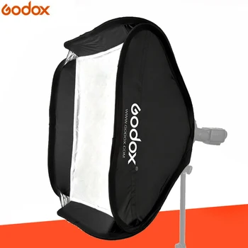 Godox Softbox 80x80 cm Diffuser Reflektor for Speedlite Flash Lys Professionelle Foto Studie-Flash Kameraets Flash Passer Bowens Elinchrom