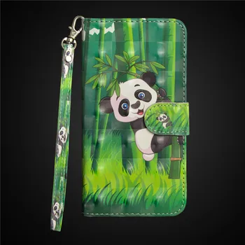 Wekays For Xiaomi RedMi 4X Sag Søde Tegneserie Panda 3D Læder Flip Fundas Tilfældet For Coque Xiaomi RedMi Note 4 Note 4X Omfatte Tilfælde,