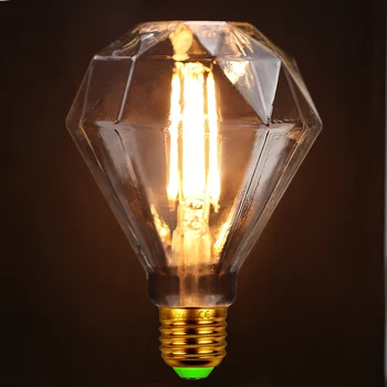 TIANFAN Edison Lamp Vintage Diamant 4W 220/240V 2500K e27 Led Pære Varm Hvid Dekorativ Belysning til Hjemmet