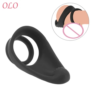 OLO Cock Ring Sex Legetøj til Mænd, Par, Voksne Produkt Anal Massage Blød Silikone penisringe Forsinke Ejakulation Mandlige Masturbator