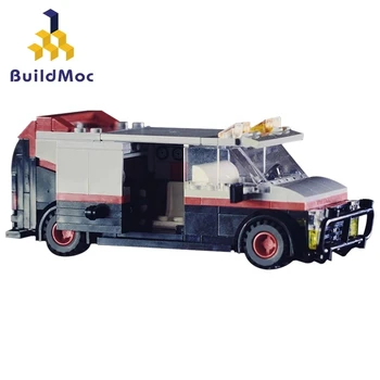 BuildMoc politistationen Bil Swat Team Truck MOC Technic Bil Transporter byggesten Mursten City Police Legetøj til Børn
