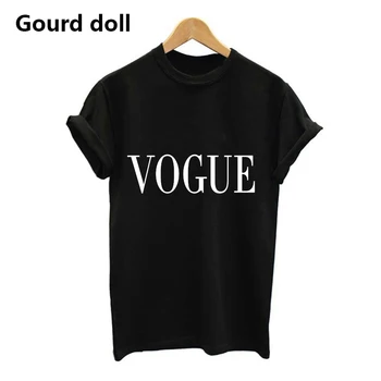 Harajuku Mode MODE Brev Trykt T-Shirts Kvinder Toppe Tee t-shirt til Kvinder For Kvinder tumblr Sort/Hvid kawaii Korte Ærmer