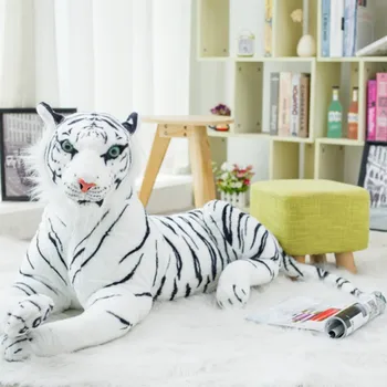 30-120CM Høj Kvalitet Gigantiske Hvide Tiger Udstoppet Legetøj Baby Dejlig Stor Størrelse Tiger Bløde Dukke Blød Pude Børn Julegave