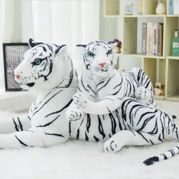 30-120CM Høj Kvalitet Gigantiske Hvide Tiger Udstoppet Legetøj Baby Dejlig Stor Størrelse Tiger Bløde Dukke Blød Pude Børn Julegave