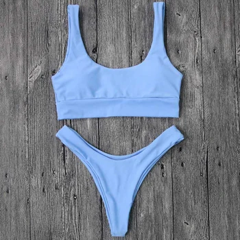 Sexet Sport Bikini 2019 to stykker Badedragt Kvinder Push Up badedragt Brazilian Bikini sæt Kvindelige biquini g-streng Badetøj
