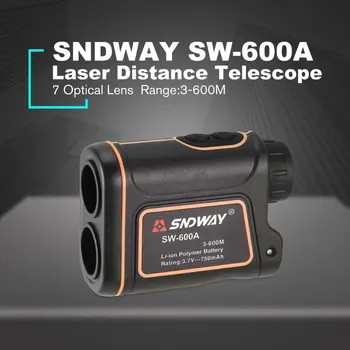 SNDWAY SW-600A Monokulare Teleskop Laser Afstandsmåler 600 m Trena Laser afstandsmåler Golf Jagt laser Range Finder (laserområdefinder)