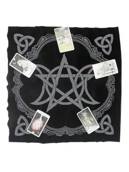 Gardneriansk Pentacle Alteret Klud, Der Er Divination Astrologi, Tarot Kort Spil Dug Velvet Board Game Pad