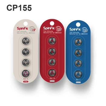 SpinFit CP155 Silikone ørepropper til Hovedtelefon Udskiftning 5,5 MM Dyse Dia Større Lyd Ledende Rør DUNU