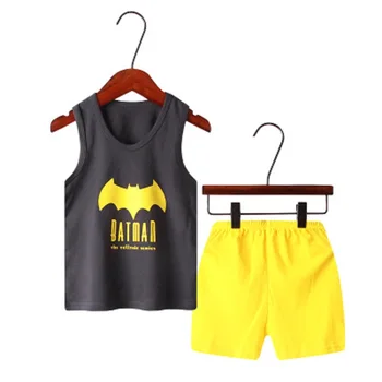 Bomuld Sommer Baby Børn Blød Shorts Suit T-shirt Todder Dreng og Pige Børn Dinosaur Tegnefilm Søde Tøj Billige Ting for 2-7Y
