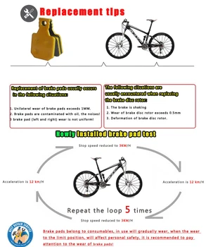 4 Par Keramik MTB Mountainbike Cykling Cykel Disc Bremseklodser Til Magura M5 og M7 MT5 MT7 Del Tilbehør