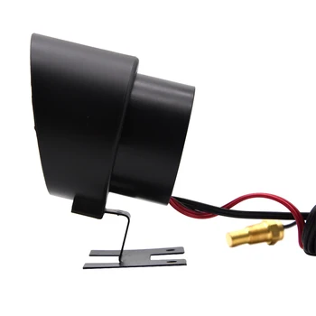 Runde 2 I 1 Bil LCD Digital Voltmeter Vand Temperatur Måler i Meter med Sensor 10mm +Volt Spænding Måle Voltmeter 12V 24V