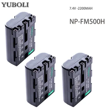 2200mAH NP-FM500H NP-FM500H FM500H Li-ion Genopladeligt Kamera Batteri til Sony Alpha SLT A57 A65 A77-A99-A350-A550 A580 A900