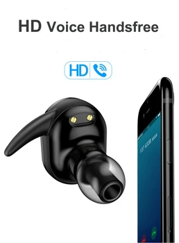 Nye TWS Bluetooth-5.0 Øretelefoner 500mAh Opladning Max Trådløse Hovedtelefoner 9D Stereo Sport Earbuds Headsets Med Mikrofon