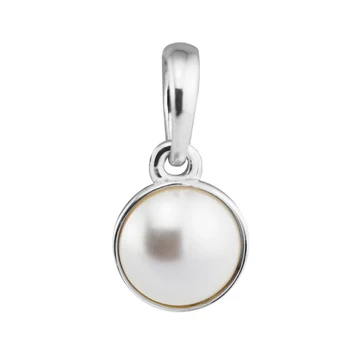 Lysende Lille Dråbe Hvid Krystal Perle Charm Passer 925 Sølv Oprindelige Armbånd Til Kvinde Mode Smykker Perler Til Smykkefremstilling