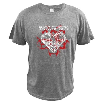 Black Veil Brides T-Shirt Grene Skull t-shirt Amerikansk Rock-Band, EU-Size Bomuld, Blød Basic Tee Toppe