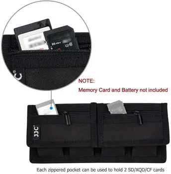 Batteri Etui Hukommelseskort Tilfælde opbevaringspose til SD-CF XQD Kort til Sony NP-F550 NP-FW50 NP-FZ100 Canon LP-E6 LP-E8 LP-E10 LP-E12