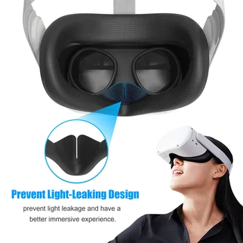 Eye Mask Dækning For Oculus Quest 2 VR Briller Silikone Anti-sved Anti-lækage Lys Blokerer for Øje, Dækning af Oculus Quest 2 Tilbehør