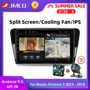 JMCQ Android 9.0 T3L PLUS For Skoda Octavia 3 A7 2013-2018 Bil Radio Multimidia Video-Afspiller, GPS Navigation 2 GB+32GB DSP Ingen 2din