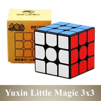 Yuxin Lidt Magi 3x3 Sort Stickerless Magiske Terning