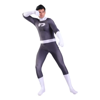 DANNY PHANTOM 3D-print mænd Cosplay Kostume DANNY PHANTOM Zentai Superhelte Dragt, Bodysuit Jumpsuits anime kostumer holloween