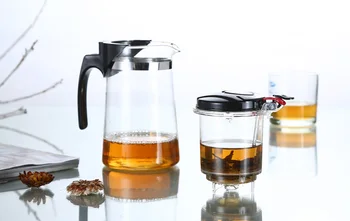 500/750/1000ML Høj Kapacitet-varmeandigt Glas Blomst Tekande Med te-filter, Aftageligt og vaskbart Te Sæt Drinkware