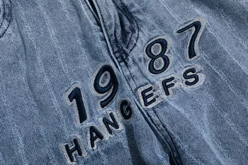 UNCLEDONJM Stribede Jeans til Mænd BF Harajuku Fashion Brand Hip-hop Cool Street Fashion Bukser biker jeans designer EN-C066
