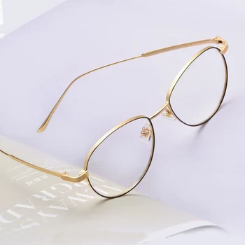 2020 Korea Luksus Vintage Titanium Briller Ramme Mænd Kvinder Optisk Recept Briller Ramme Nærsynethed Dame Gyldne Briller