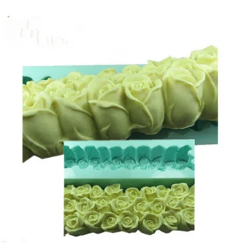 PRZY Steg Skimmel Toast Smuk Rose Flower Kage Dekoration Af Silicone Mould DIY Håndværk Forme Harpiks Ler Bagning Værktøjer Nr.l001