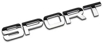 SPORT Breve Zink Legering Krom Metal Bil Styling Logo Badge Mærkat Auto Udvendige Dekoration Kuffert Logo For JORD RANGE ROVER